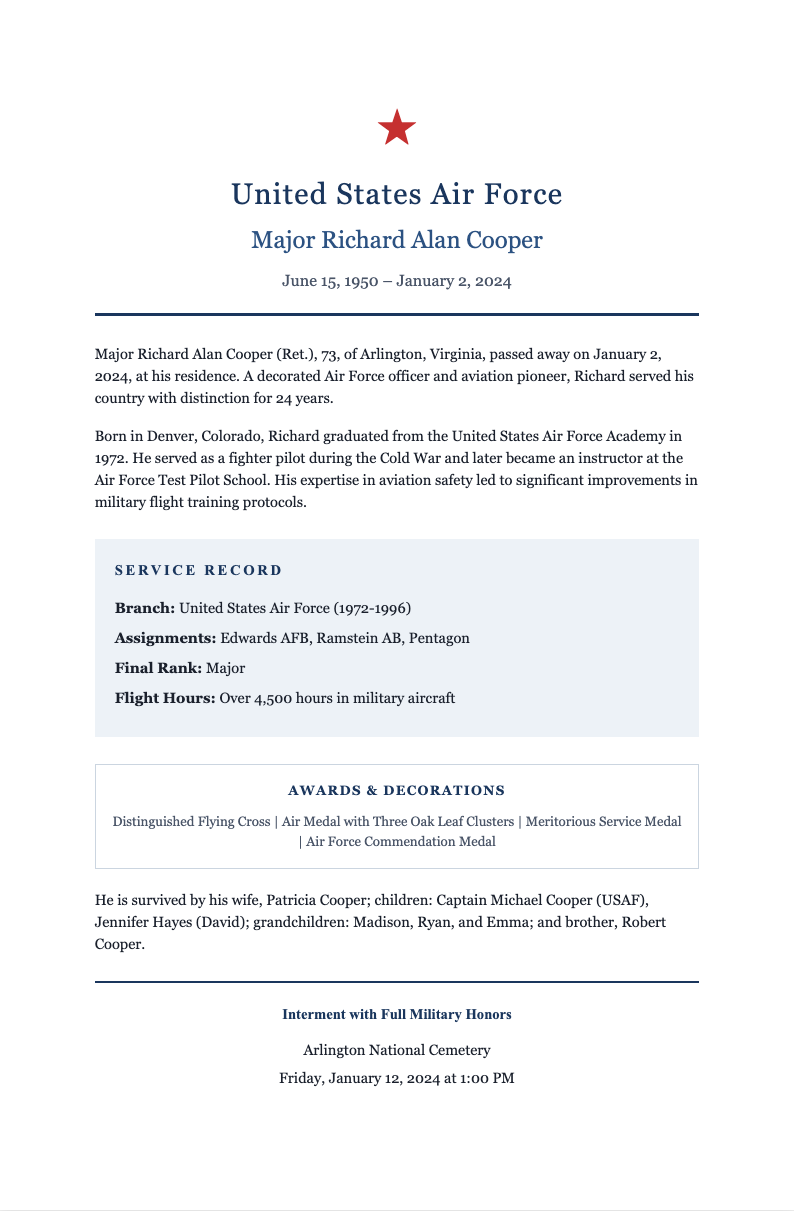 Military service honor